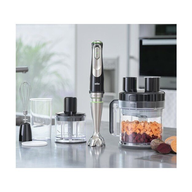 Braun MultiQuick 9 MQ9195XLI | Hand Blender | 1200 W | Number of speeds 3 | Black/Stainless Steel