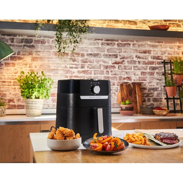 TEFAL | Fryer Easy Fry and Grill | EY501815 | Power 1550 W | Capacity 4.2 L | Black