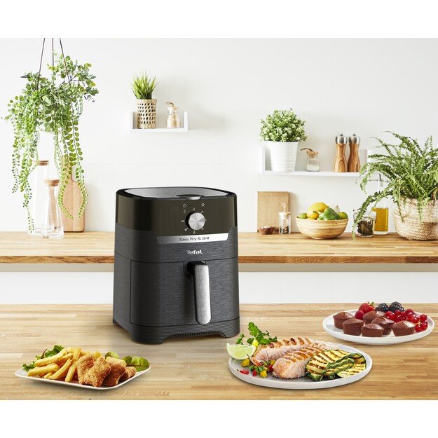 TEFAL | Fryer Easy Fry and Grill | EY501815 | Power 1550 W | Capacity 4.2 L | Black