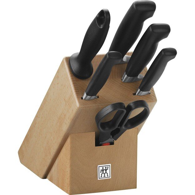 Knife Set ZWILLING Four Star 35066-000-0 (Knife block, Knife sharpener, Knife x 4, Scissors)
