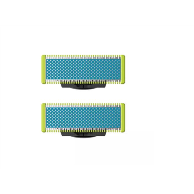 Philips | Replaceable blade (2 pcs) | QP225/50 OneBlade | Black/Green