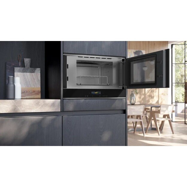 Siemens iQ700 BE732R1B1 microwave Black Combination microwave Built-in 21 L 900 W 2