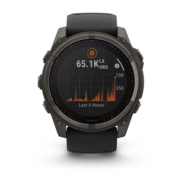 Garmin fenix 8 3.56 cm (1.4 ) 51 mm Digital 280 x 280 pixels Touchscreen Titanium Wi-Fi GPS (satellite)