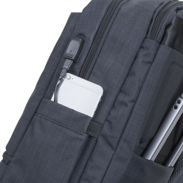 Rivacase 8365 notebook case 43.9 cm (17.3 ) Backpack Black