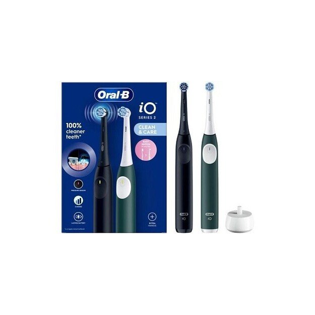 &Scaron;epetėlis Oral-B iO 2 Night Black+Forest Green