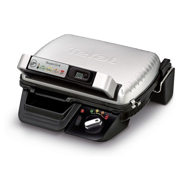 TEFAL | SuperGrill Timer Multipurpose grill | GC451B12 | Contact | 2000 W | Stainless steel