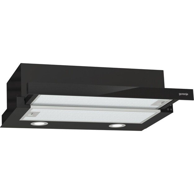 Gorenje TH62E4BG Semi built-in (pull out) Black 450 m&sup3;/h