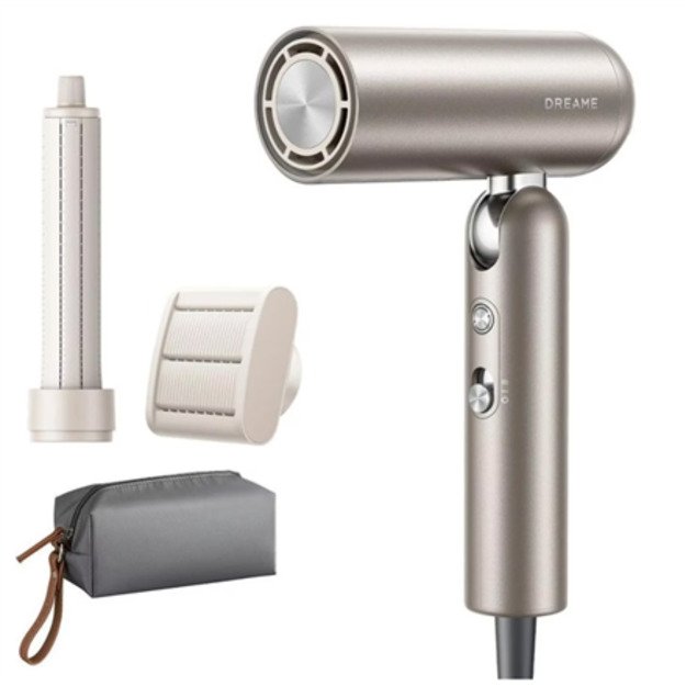 Dreame | Hair dryer | AHD51 Pocket Pro | 1300 W | Number of temperature settings 5 | Ionic function | Titanium Gold
