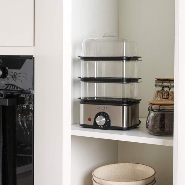 Salter EK5885VDE Compact 3-Tier Steamer