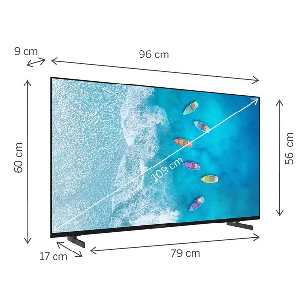Thomson 43UG4S15 TV 109.2 cm (43 ) 4K Ultra HD Smart TV Wi-Fi Black
