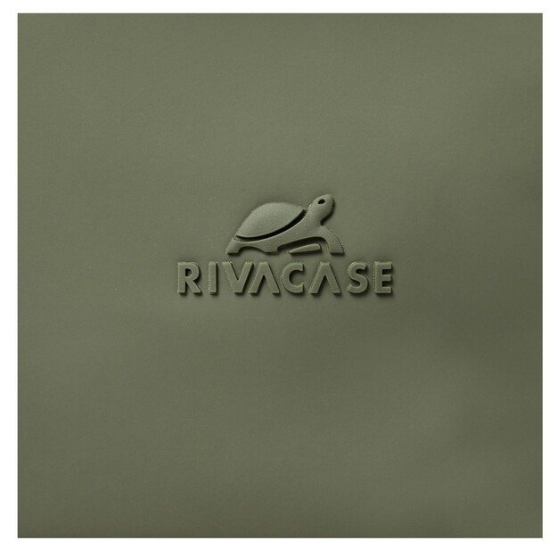 Rivacase Eden backpack Travel backpack Olive PU leather, Polyester, Recycled polyethylene terephthalate (rPET)
