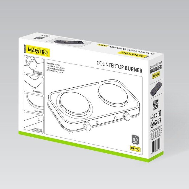 Kaitlentė 2 d. 2000W MR-771-2 MAESTRO