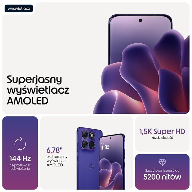 Motorola edge 70 fusion 17.2 cm (6.78 ) Dual SIM Android 16.0 5G USB Type-C 12 GB 256 GB 7000 mAh Violet