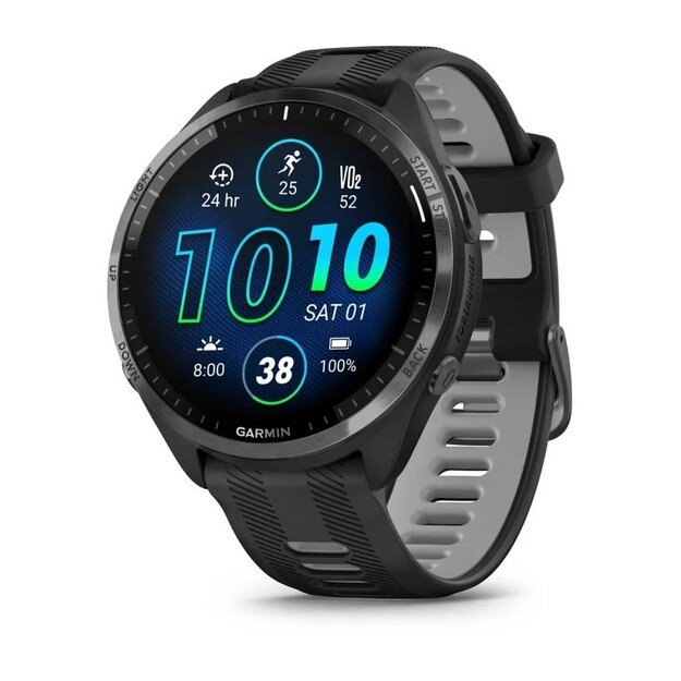 Garmin Forerunner 965 3.56 cm (1.4 ) AMOLED 47 mm Digital 454 x 454 pixels Touchscreen Black Wi-Fi GPS (satellite)