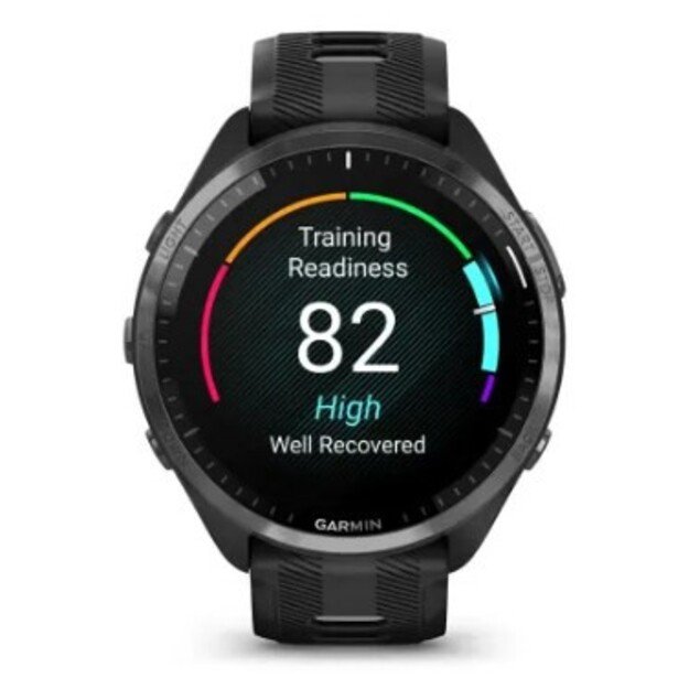 Garmin Forerunner 965 3.56 cm (1.4 ) AMOLED 47 mm Digital 454 x 454 pixels Touchscreen Black Wi-Fi GPS (satellite)