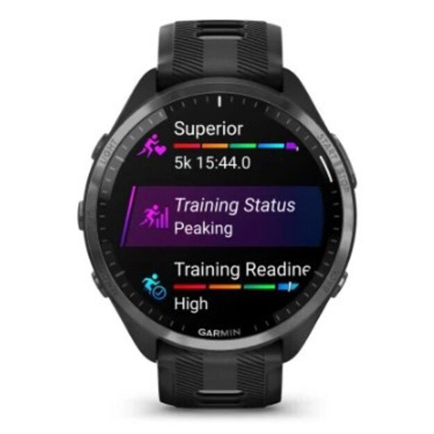 Garmin Forerunner 965 3.56 cm (1.4 ) AMOLED 47 mm Digital 454 x 454 pixels Touchscreen Black Wi-Fi GPS (satellite)