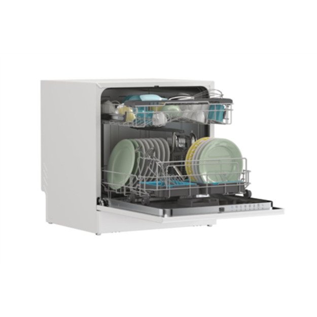 Candy Dishwasher | CP 8F9FFW | Free-standing | Width 55 cm | Number of place settings 8 | Number of programs 8 | Energy efficien