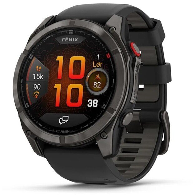 Garmin fēnix 8 Pro 3.56 cm (1.4 ) AMOLED 51 mm Digital 454 x 454 pixels Touchscreen Black, Grey, Titanium Wi-Fi GPS (satellite)