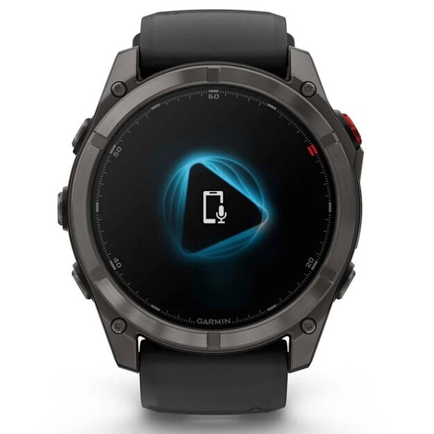 Garmin fēnix 8 Pro 3.56 cm (1.4 ) AMOLED 51 mm Digital 454 x 454 pixels Touchscreen Black, Grey, Titanium Wi-Fi GPS (satellite)