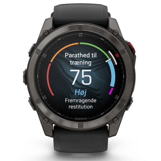 Garmin fēnix 8 Pro 3.56 cm (1.4 ) AMOLED 51 mm Digital 454 x 454 pixels Touchscreen Black, Grey, Titanium Wi-Fi GPS (satellite)
