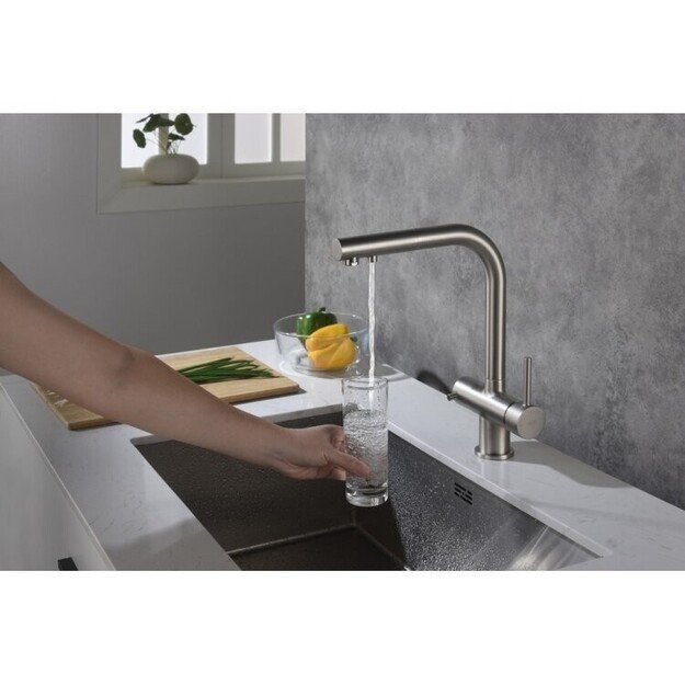 Virtuvinis mai&scaron;ytuvas su i&scaron;traukiama žarna ir jungtimi filtrui Blue Water APALA, 5901730616248 nerūd