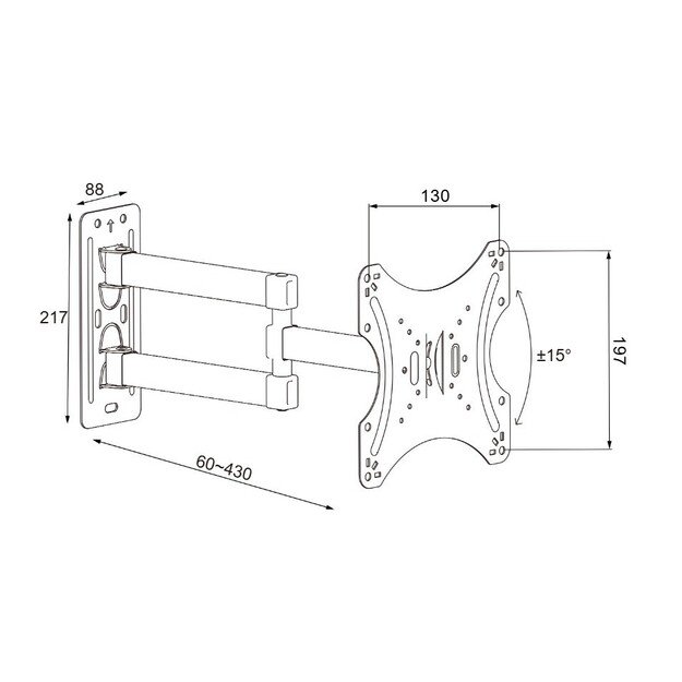 TV Laikiklis/Wall mount 14 55 35kgV180°H15° CP302 1
