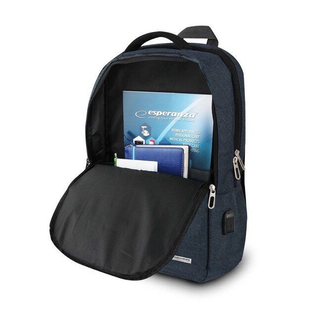 Esperanza ET196 Laptop Backpack 15.6   Blue
