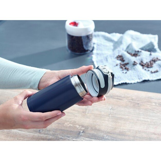 Leifheit 03247 travel mug 350 ml Black, Blue Stainless steel 9