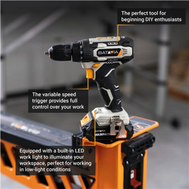 Batavia 18V drill driver - Without battery and charger in BMC 3