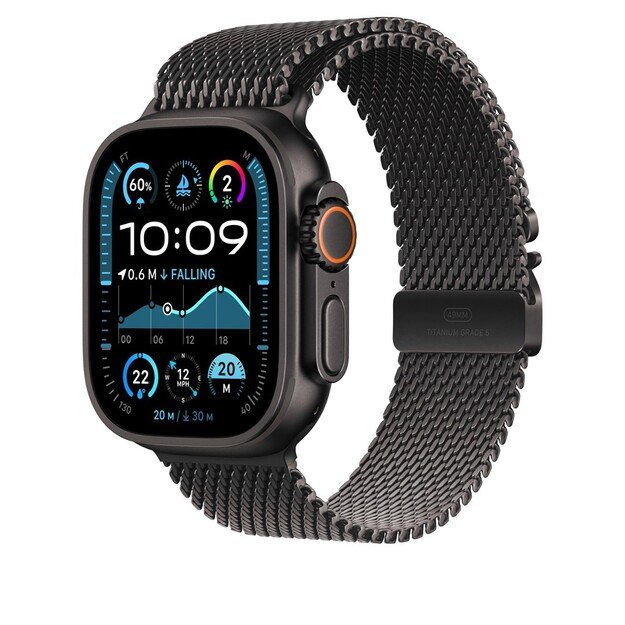 Apple 49mm Black Titanium Milanese Loop - Small 2