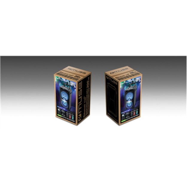 Muse | Party Box Speaker | M-1920DJ | 300 W | Bluetooth | Wireless connection | Portable | Black