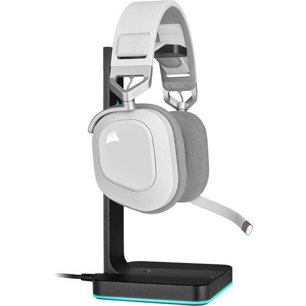 Corsair HS80 RGB Headset Wireless Head-band Gaming White