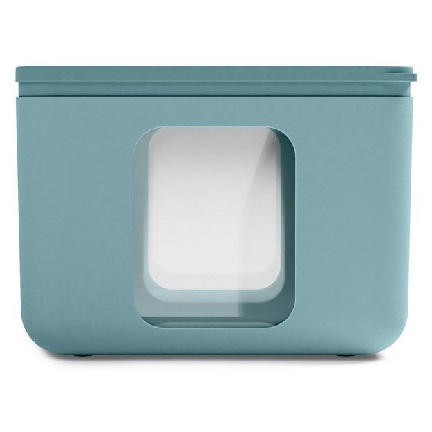 Container, 10x10.x cm, turquoise, Quadro