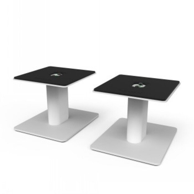 KANTO AUDIO 6  UNIVERSAL DESKTOP SPEAKER STANDS - WHITE (PAIR)