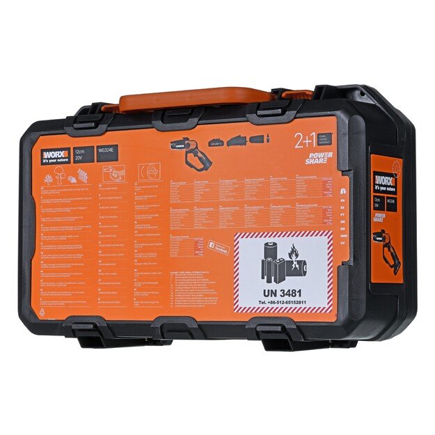 Przecinarka do gałęzi 20V 12cm1x2,0ah, ład2 a WORX 13