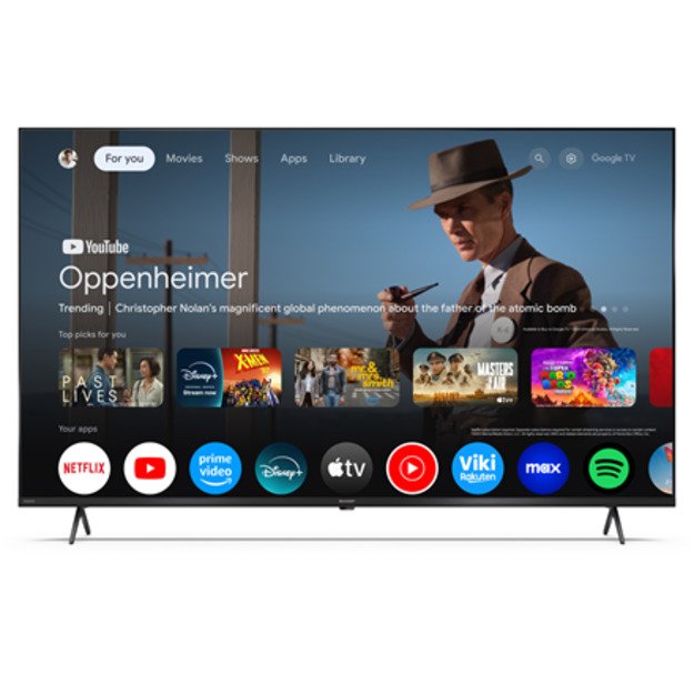 Sharp | 55HP5265E | 55 | Smart TV | Google TV | UHD | Black
