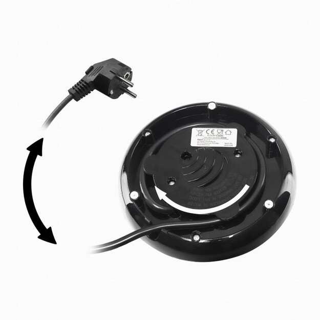 NELO kettle, capacity 1.7 l, power 2000 W, black