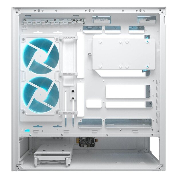 COUGAR Midi Tower Case, CFV235 Vision, ARGB, LCD Display, Glass, White
