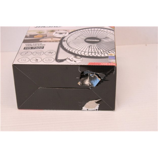 SALE OUT. Mesko Fan | MS 7322 | Desk Fan USB | DAMAGED PACKAGING | Black | Diameter 15 cm | Number of speeds 1 | Oscillation | 4