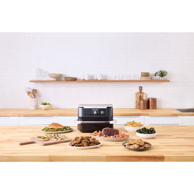 Ninja AF500EU fryer Double 10.4 L Stand-alone 2470 W Hot air fryer Black, Stainless steel 4
