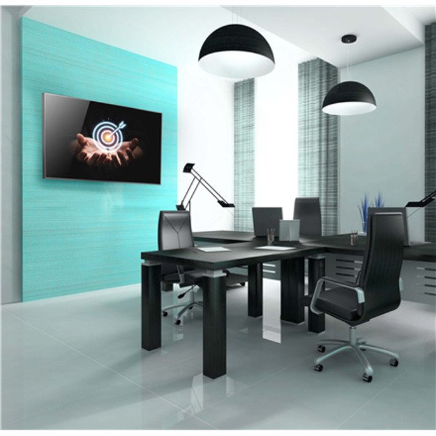 EDBAK Wall mount | Lateral adjustment of the screen once mounted on the wall plate | 50-86   | Maximum weight (capacity) 80 kg |