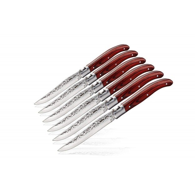 SET OF 6 GEFU RANCHO STEAK KNIVES G-13951