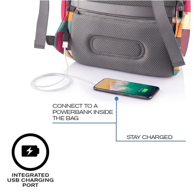 XD DESIGN ANTI-THEFT BACKPACK BOBBY SOFT GEOMETRIC P/N: P705.867