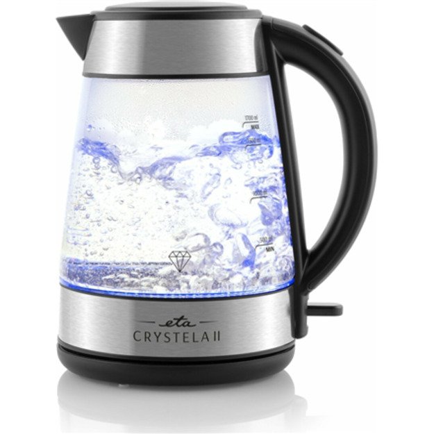ETA Kettle | Crystela II 1154 90000 | 2200 W | Electric | 1.7 L | Glass | 360&deg; rotational base | Glass