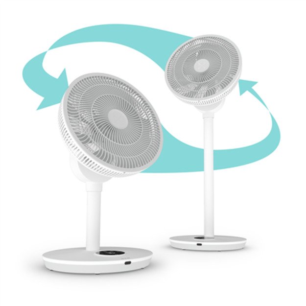 Duux Fan | Whisper Flex 2 | Stand Fan | 2-21.5 W | Diameter 34 cm | Number of speeds 30 | Oscillation | Remote control | White