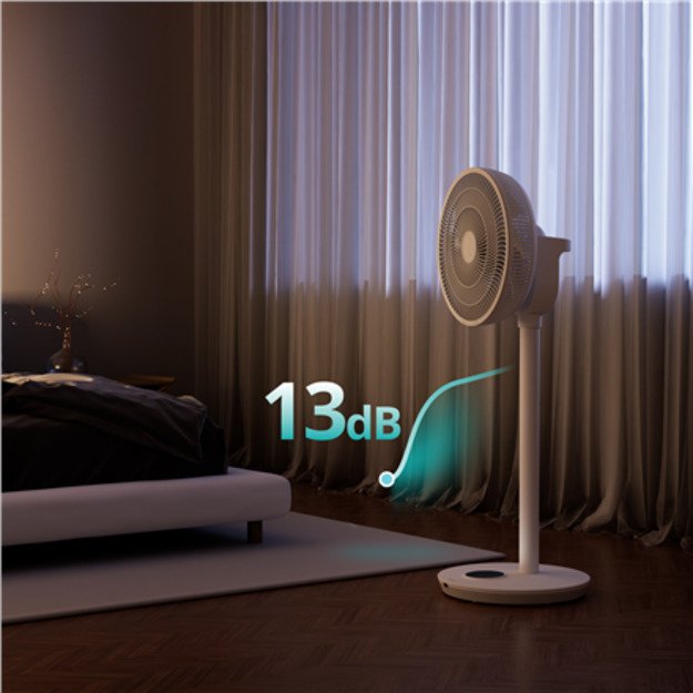 Duux Fan | Whisper Flex 2 | Stand Fan | 2-21.5 W | Diameter 34 cm | Number of speeds 30 | Oscillation | Remote control | White