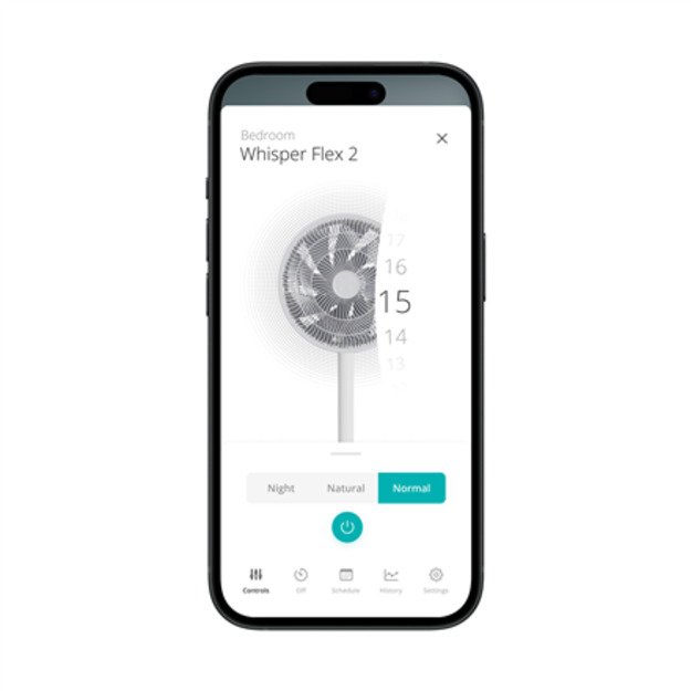 Duux Fan | Whisper Flex 2 | Stand Fan | 2-21.5 W | Diameter 34 cm | Number of speeds 30 | Oscillation | Remote control | White