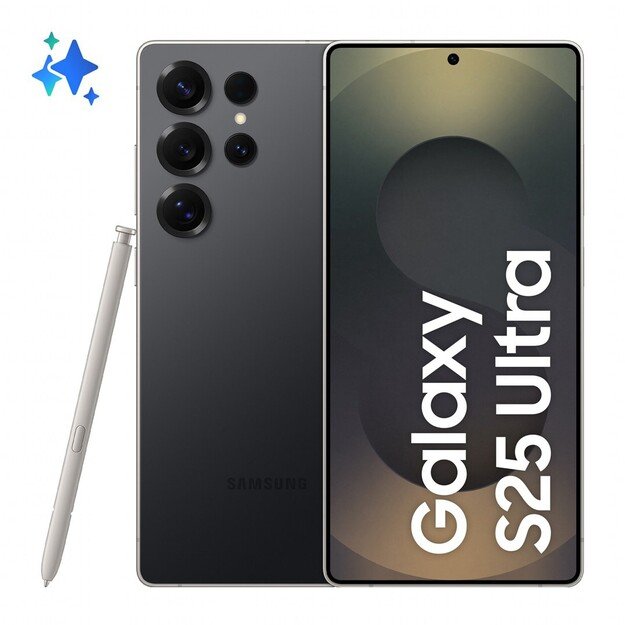 Samsung Galaxy S25 Ultra 17.5 cm (6.9 ) Dual SIM Android 15 5G USB Type-C 12 GB 256 GB 5000 mAh Black, Titanium