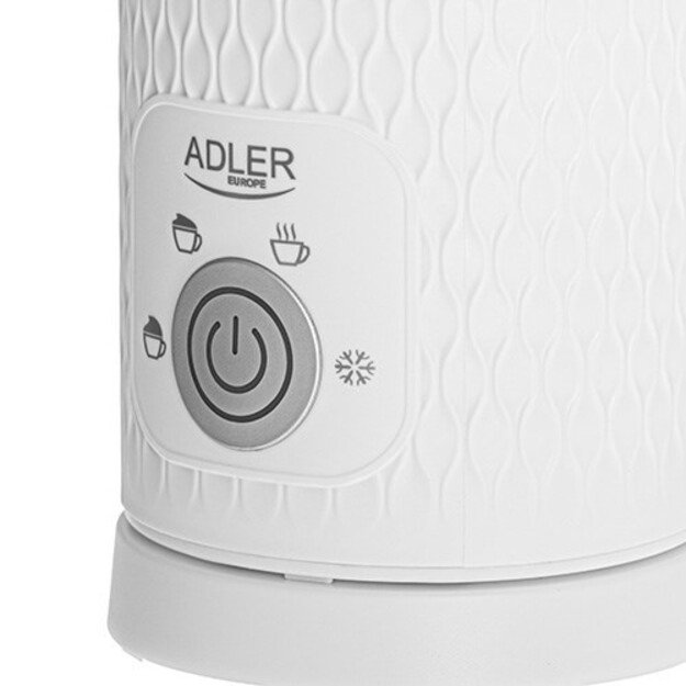Adler AD 4494 milk frother/warmer Automatic Metallic, White