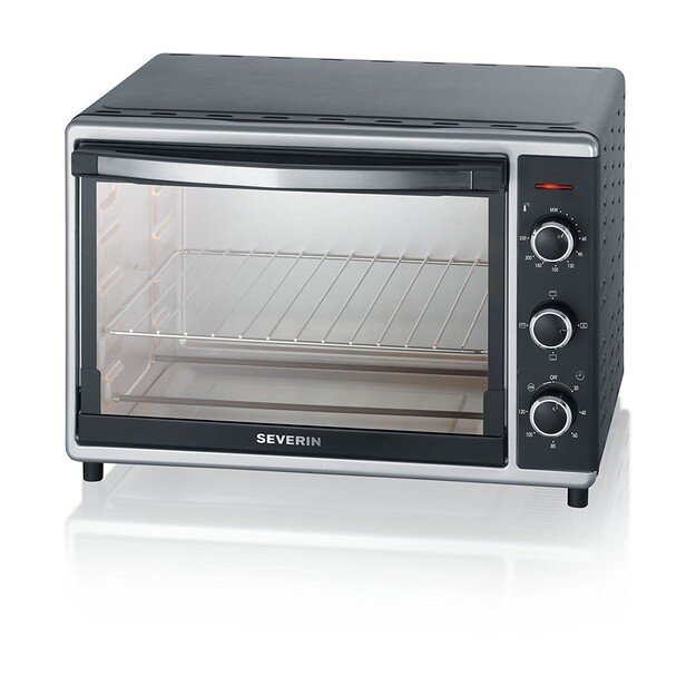 Severin TO 2058 oven 42 L 1800 W Black, Silver 5